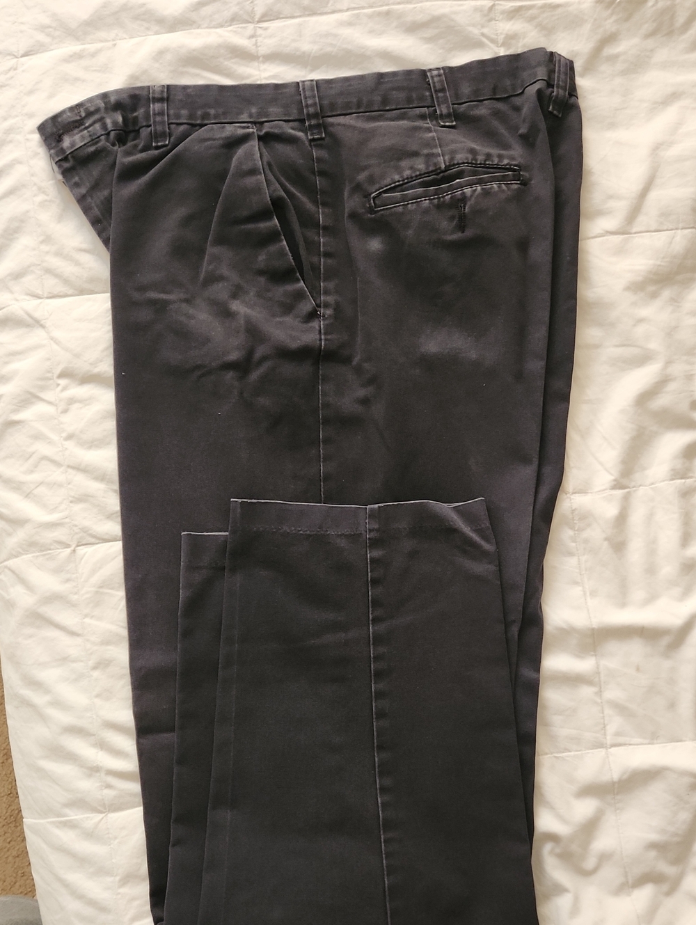 Men's Black Shop Work Pants USED 4 PAIRS -- 34W By 32L
